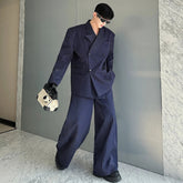 Men's Pinstripe Relaxed Fit Suit